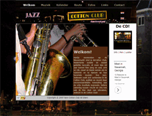 Tablet Screenshot of cottonclubmusic.nl